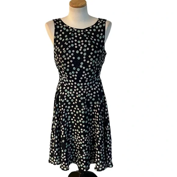 Elle | Dresses | Elle Fit N Flare Polka Dot Dress Size 8 | Poshmark